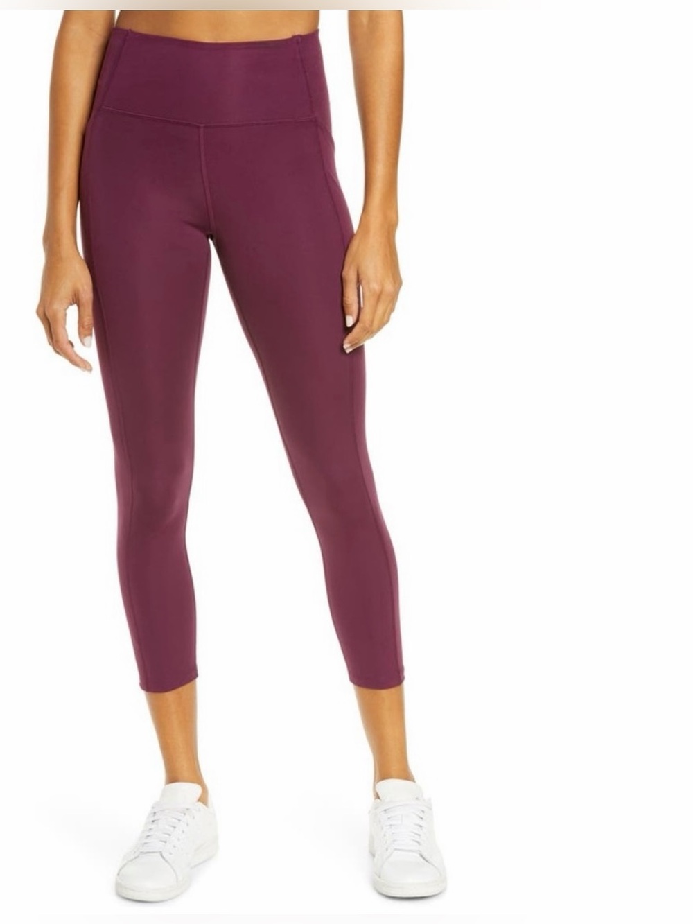 Girlfriend Collection compression leggings Small Plum NWT